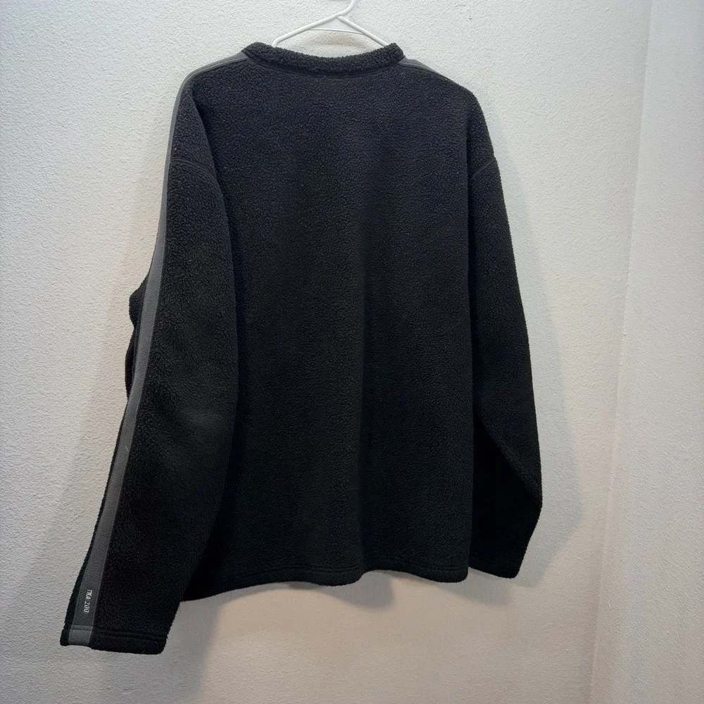 The North Face Sweatshirt Mens‎ XL Black TKA 200 Crewneck Pullover Fleece Sherpa